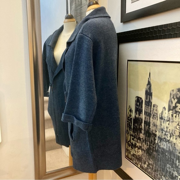 Cliche zip front wool blend knit cardigan - Picture 12 of 12